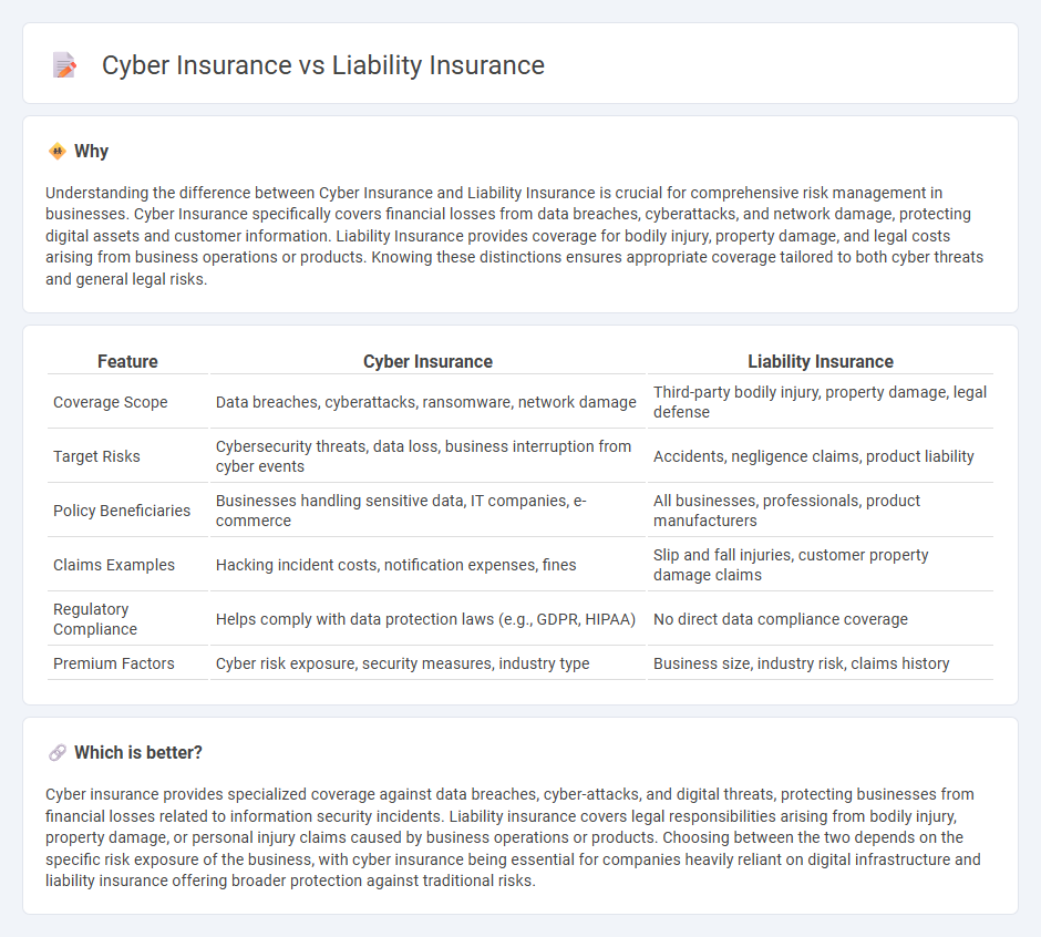 Cyber Insurance vs Liability Insurance in Insurance