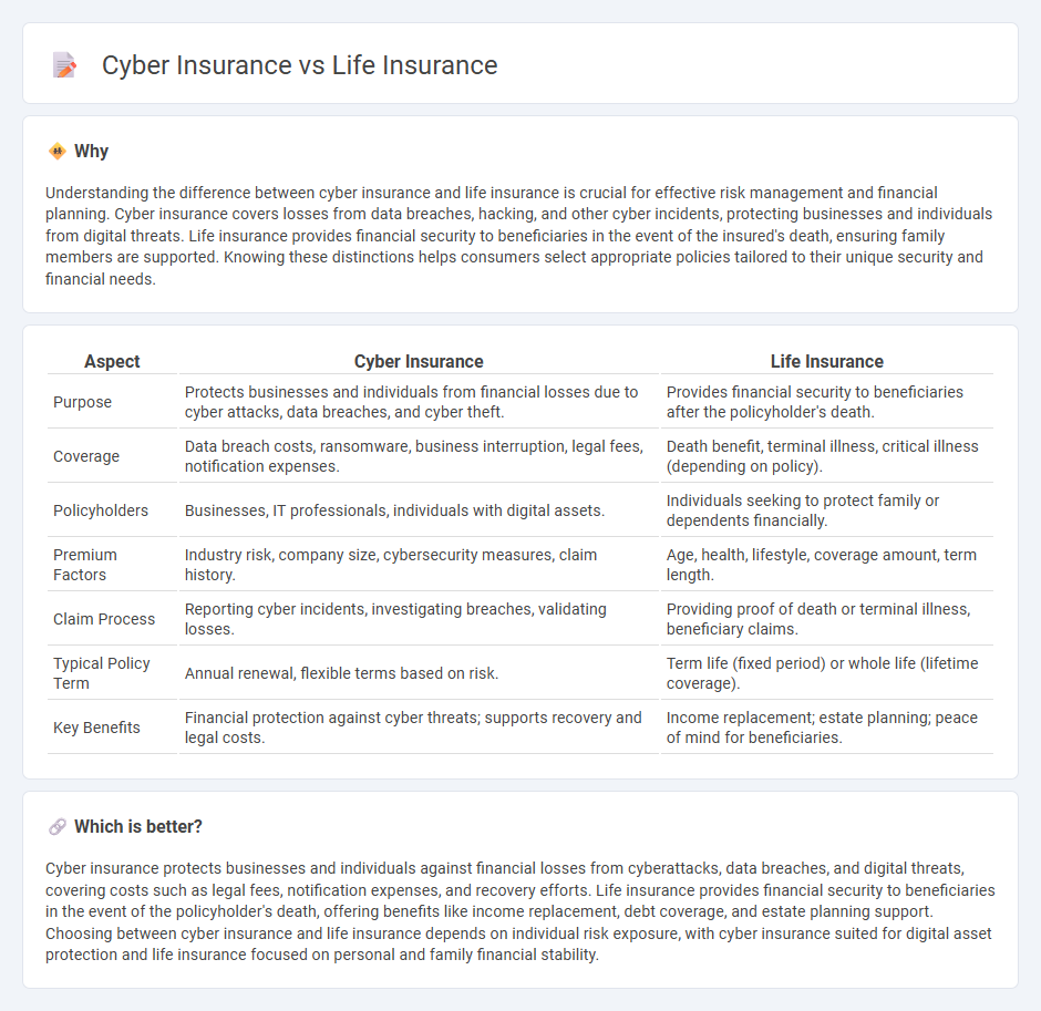 Cyber Insurance vs Life Insurance in Insurance