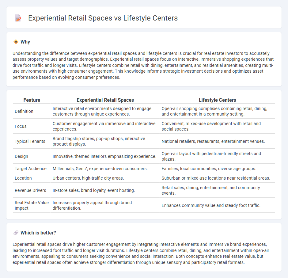 Experiential Retail Spaces vs Lifestyle Centers in Real Estate