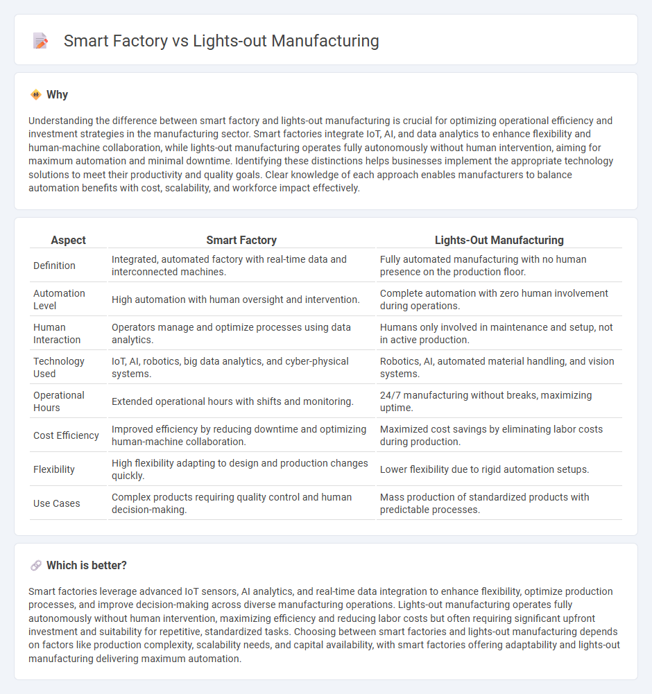 Smart Factory vs Lights-Out Manufacturing in Manufacturing