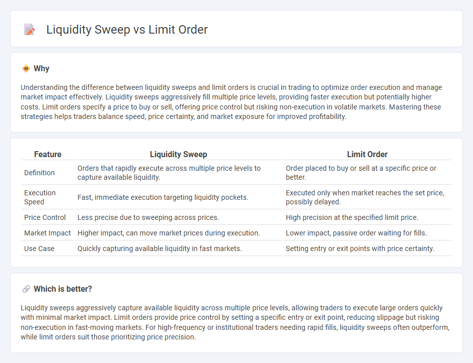 Liquidity Sweep vs Limit Order in Trading