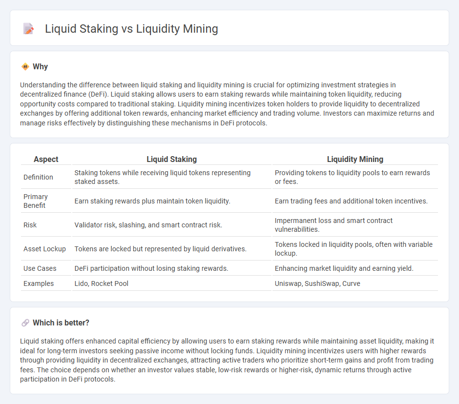 Liquid Staking vs Liquidity Mining in Finance