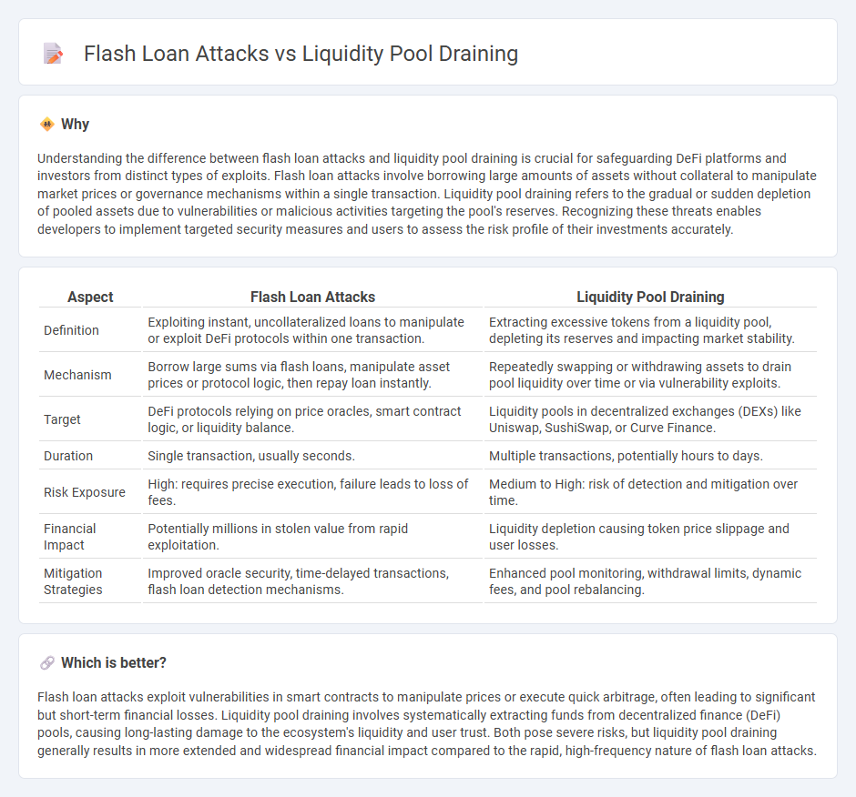 Flash Loan Attacks vs Liquidity Pool Draining in Finance