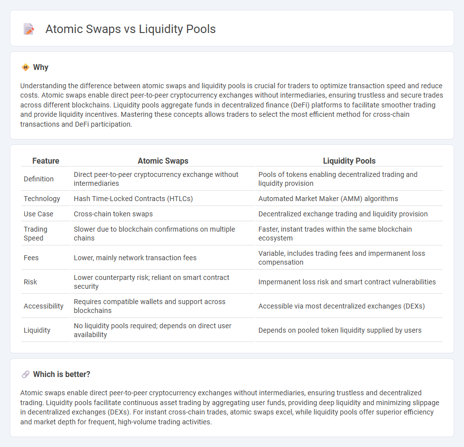 Atomic Swaps vs Liquidity Pools in Trading