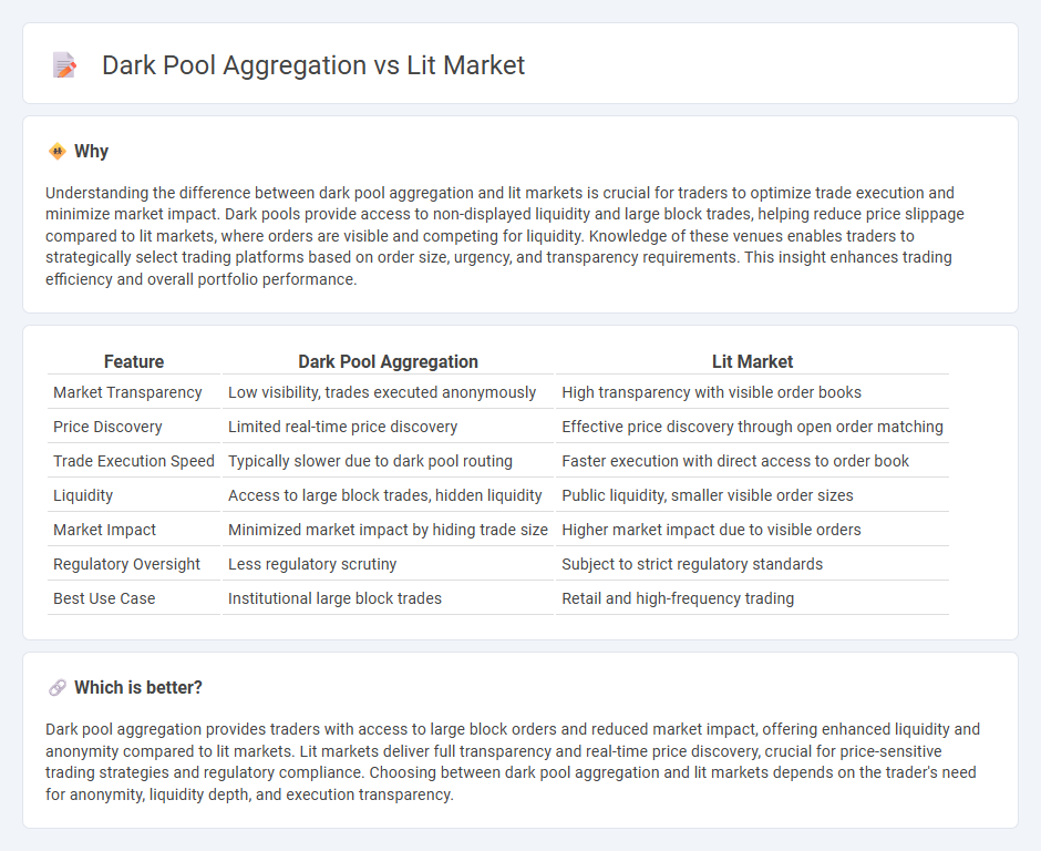 Dark Pool Aggregation vs Lit Market in Trading