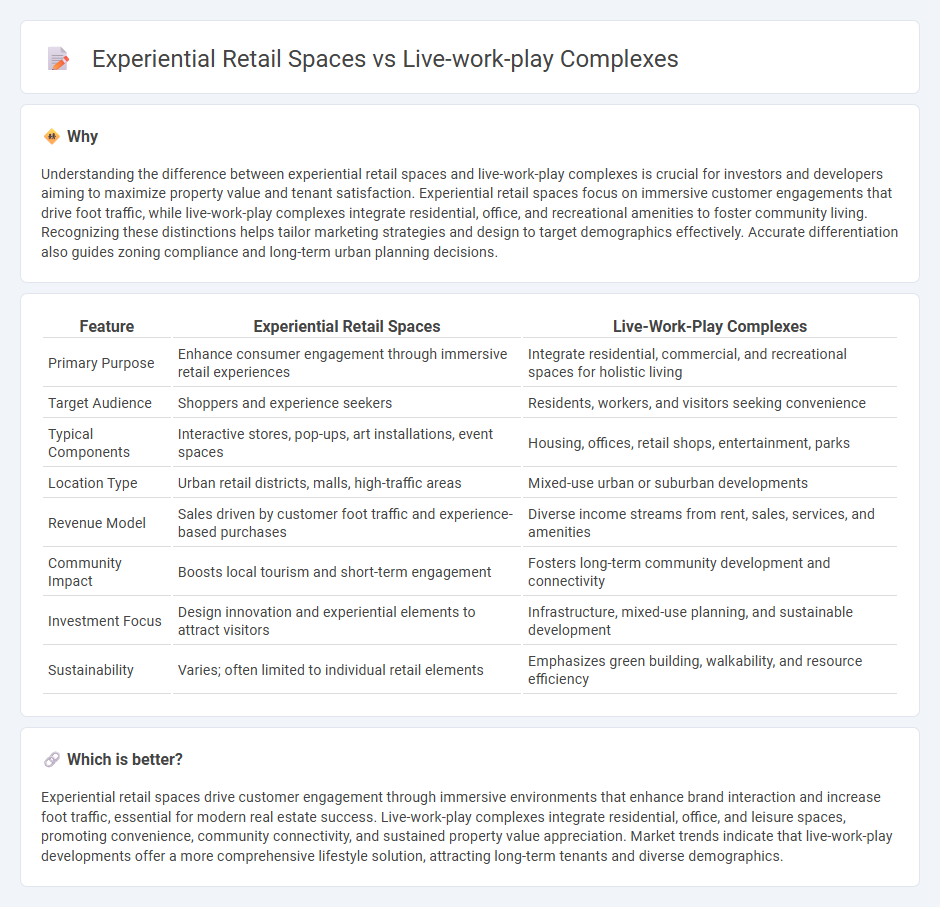 Experiential Retail Spaces vs Live-Work-Play Complexes in Real Estate
