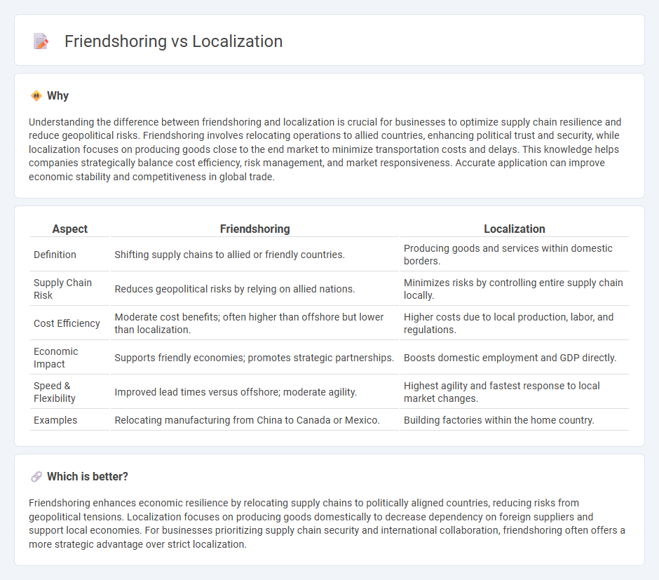 Friendshoring vs Localization in Economy
