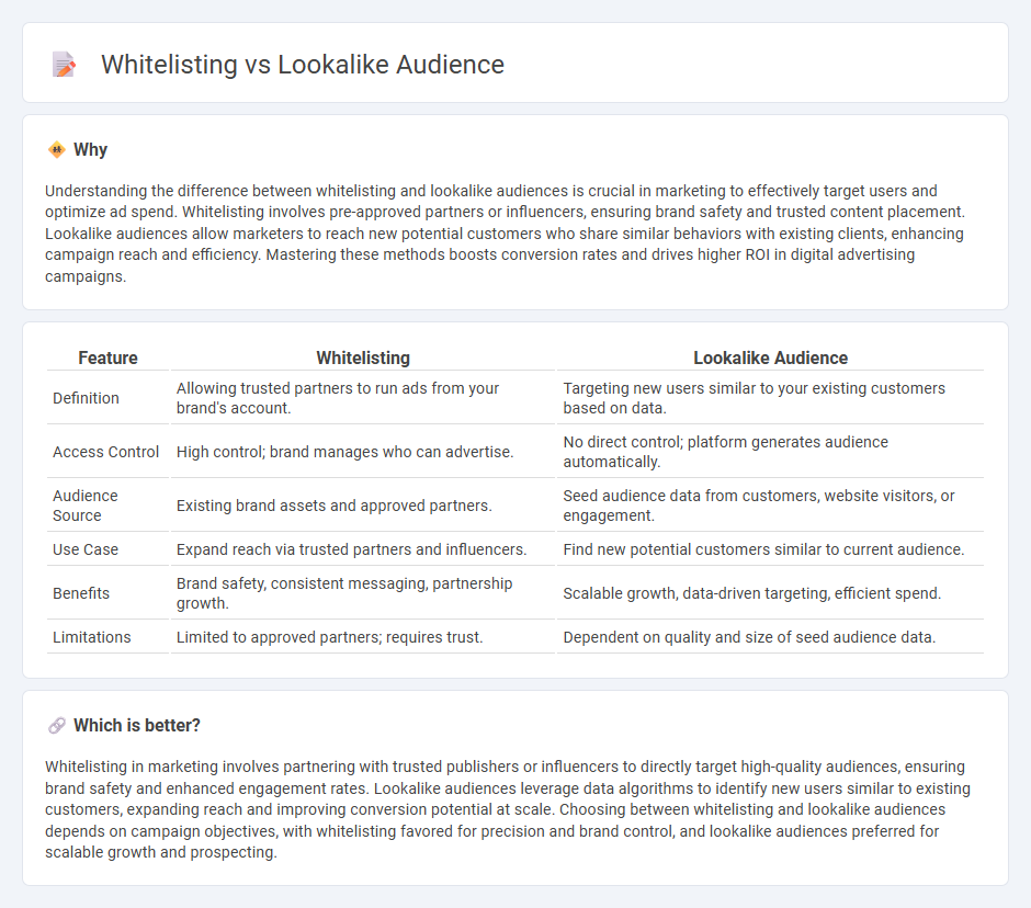 Whitelisting vs Lookalike Audience in Marketing