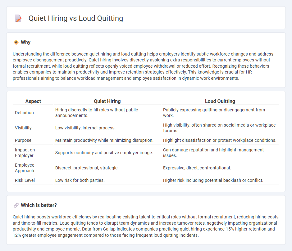 Quiet Hiring vs Loud Quitting in Employment