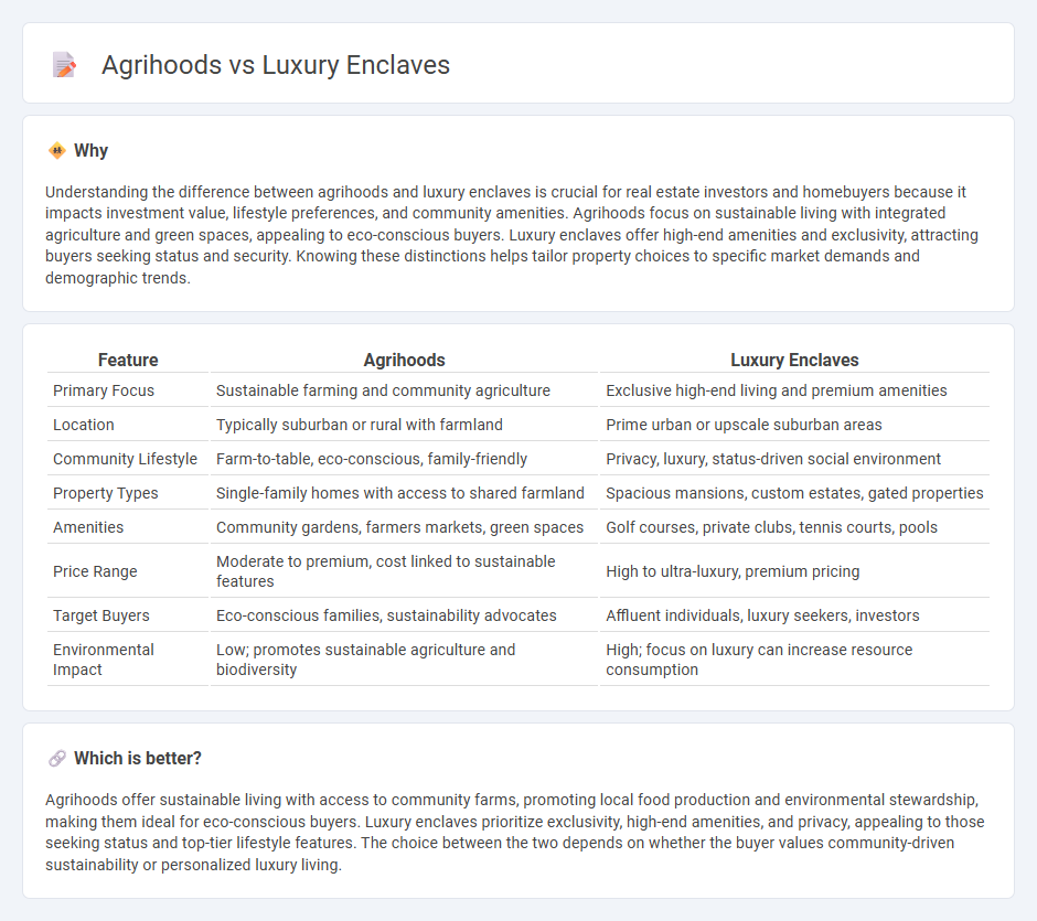 Agrihoods vs Luxury Enclaves in Real Estate