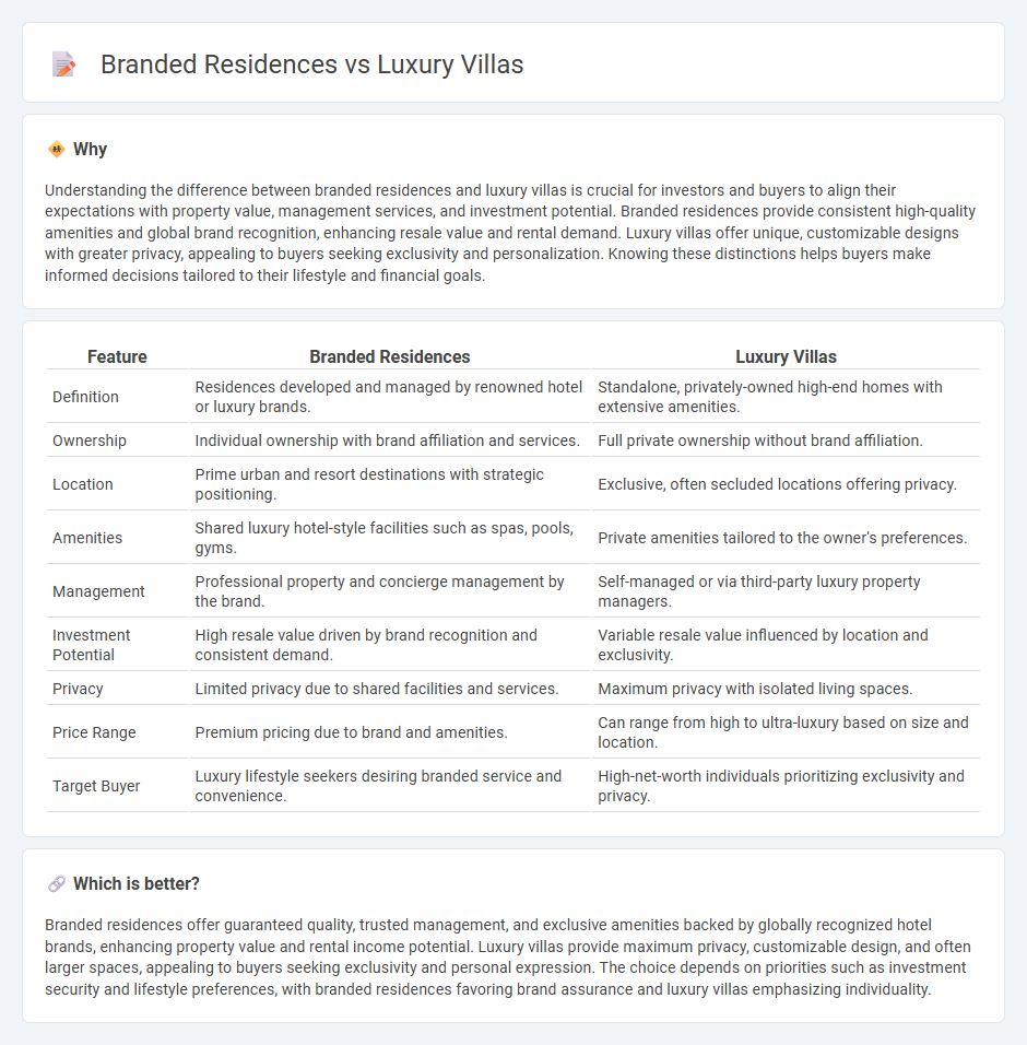 Branded Residences vs Luxury Villas in Real Estate