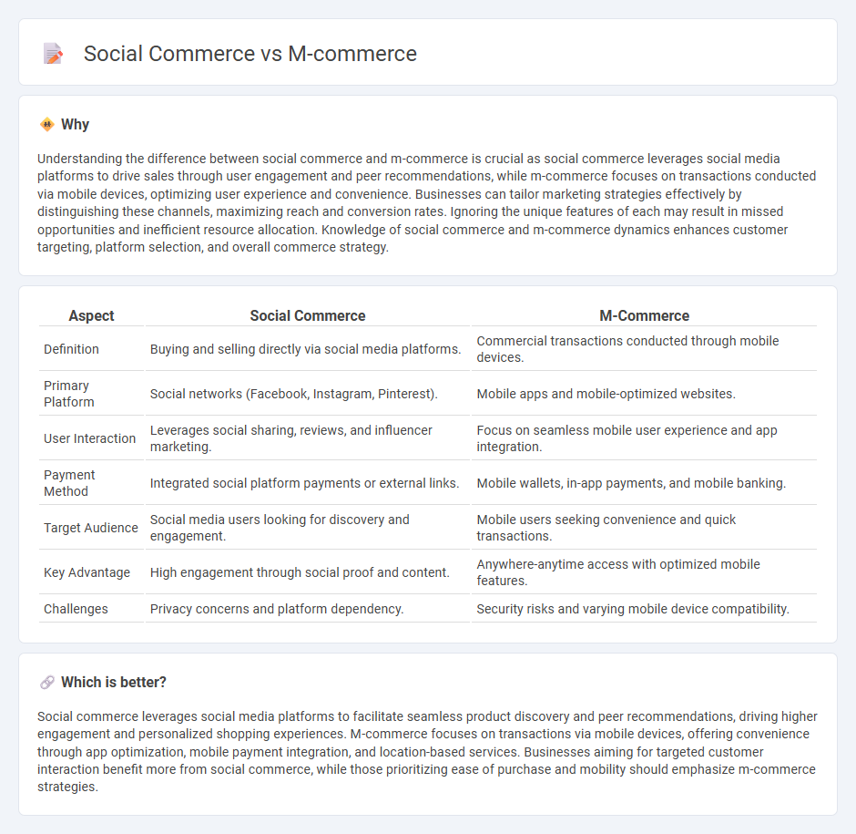 Social Commerce vs M-Commerce in Commerce