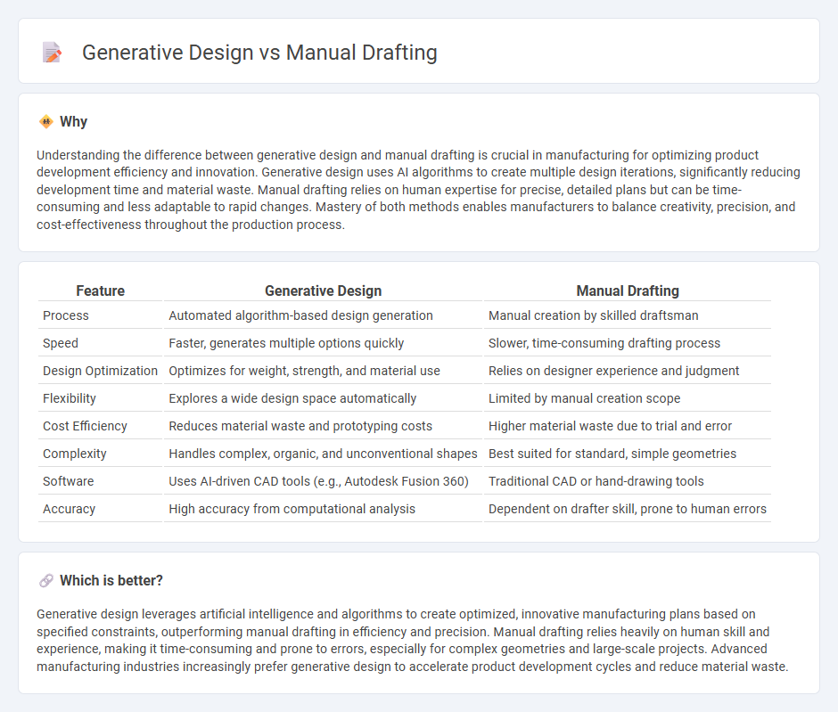 Generative Design vs Manual Drafting in Manufacturing