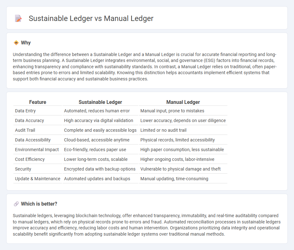 Sustainable Ledger vs Manual Ledger in Accounting