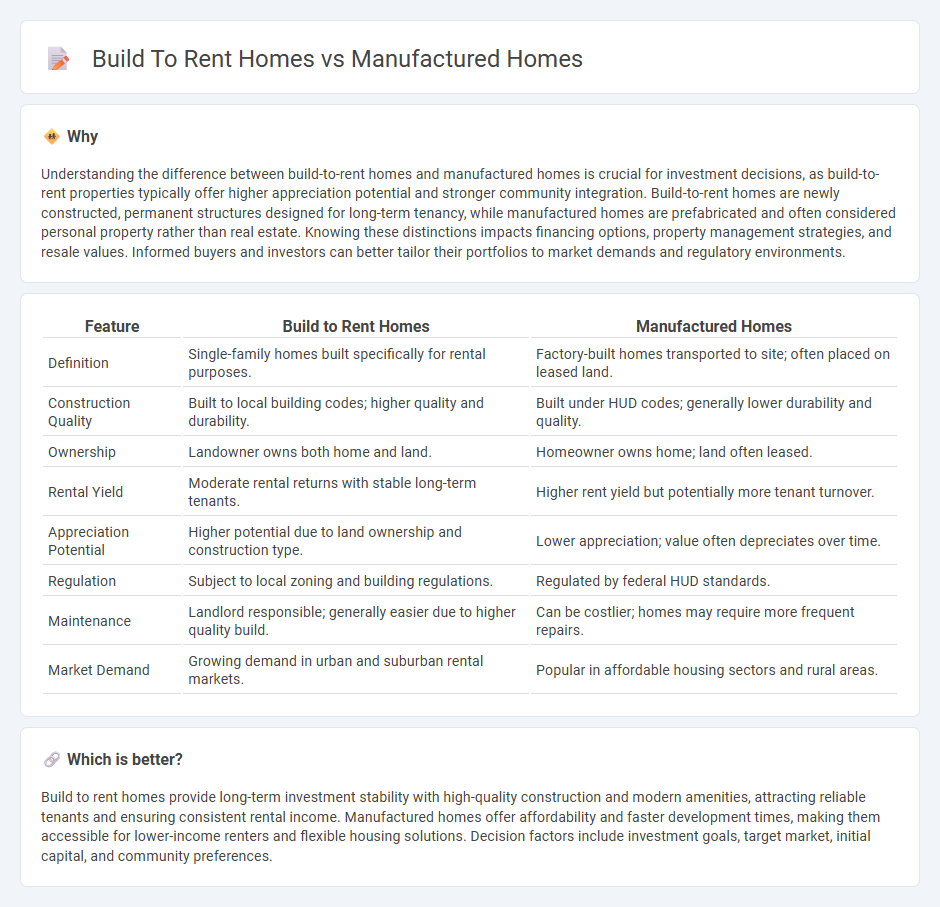 Build To Rent Homes vs Manufactured Homes in Real Estate