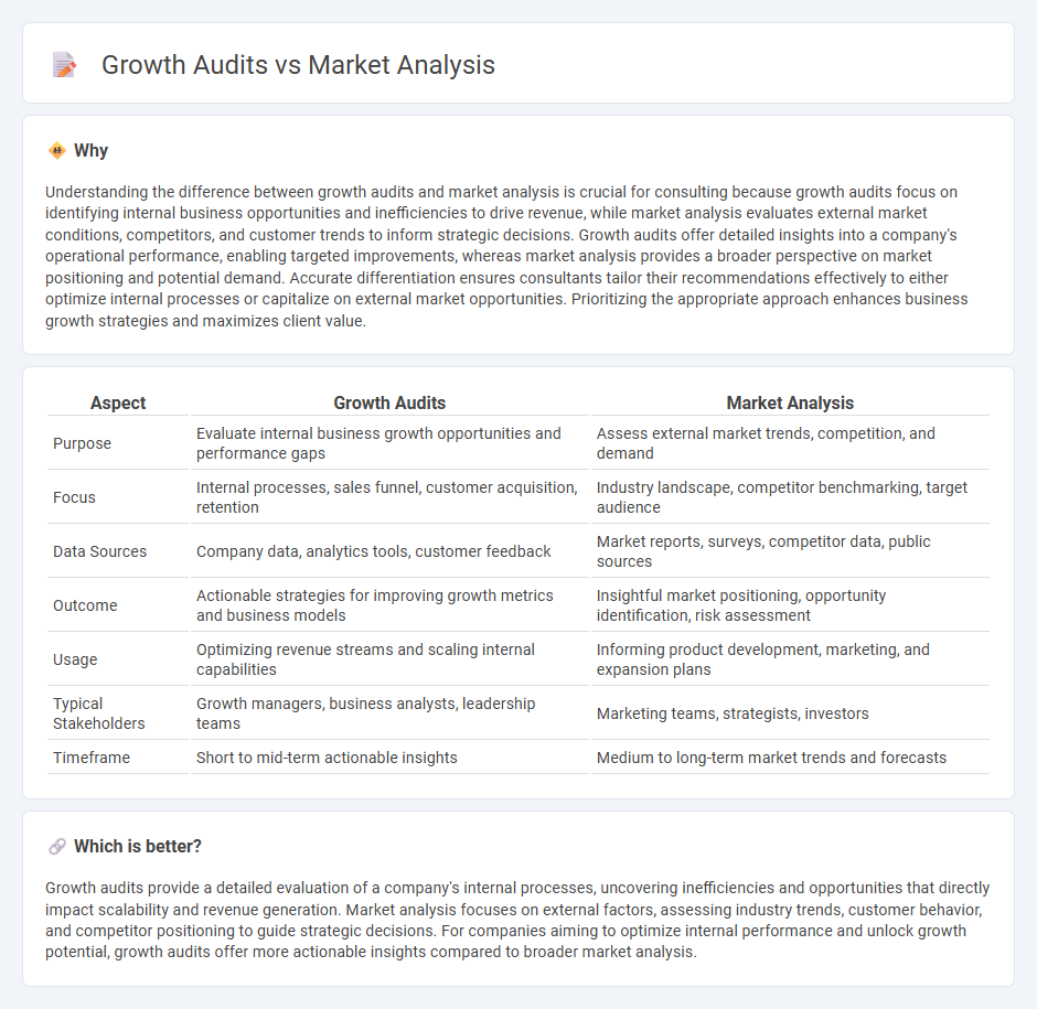 Growth Audits vs Market Analysis in Consulting