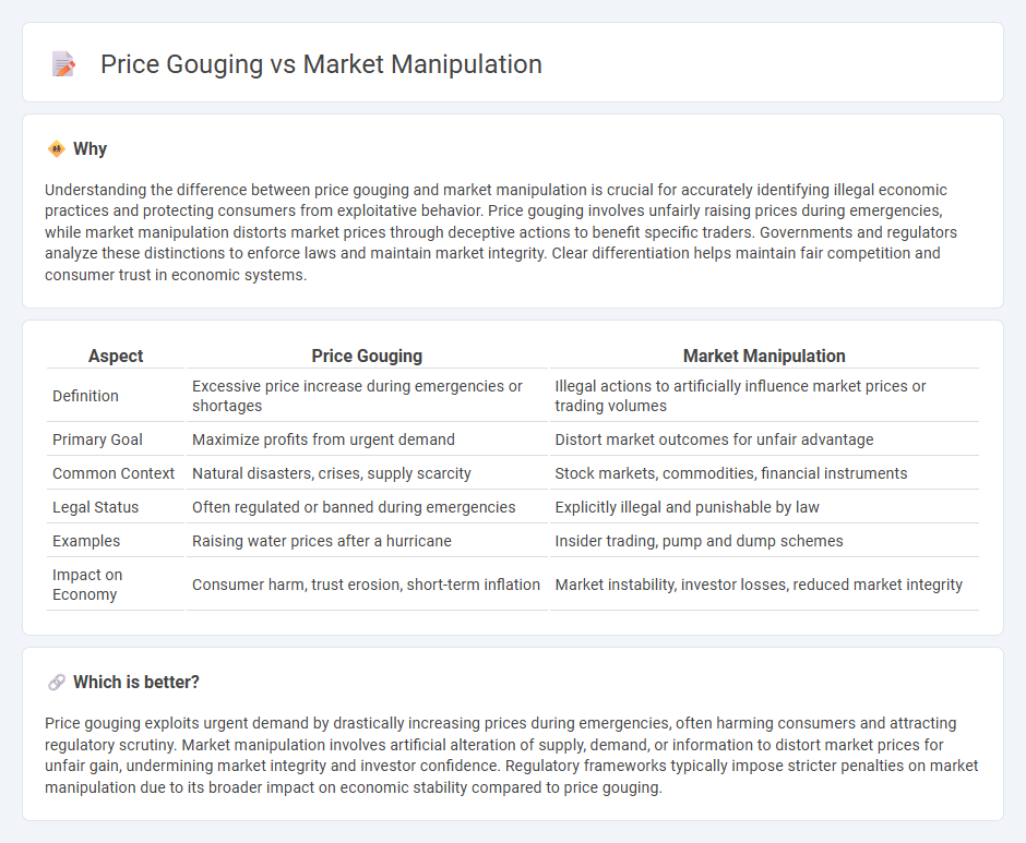 Price Gouging vs Market Manipulation in Economy