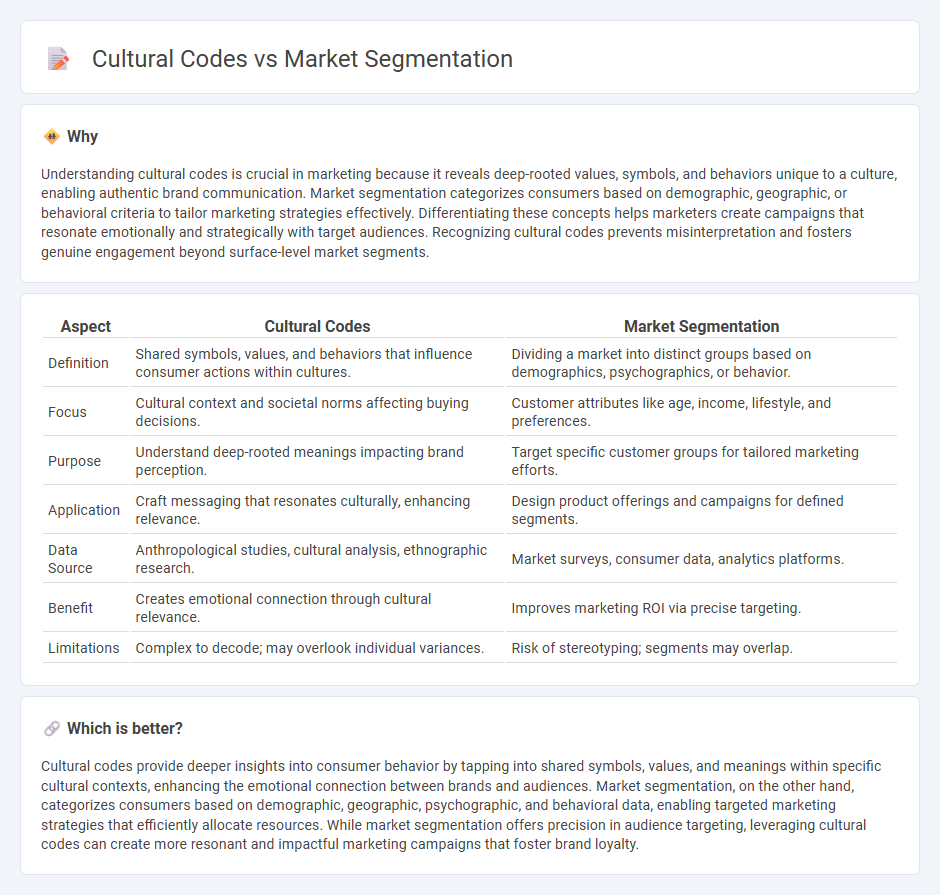 Cultural Codes vs Market Segmentation in Marketing