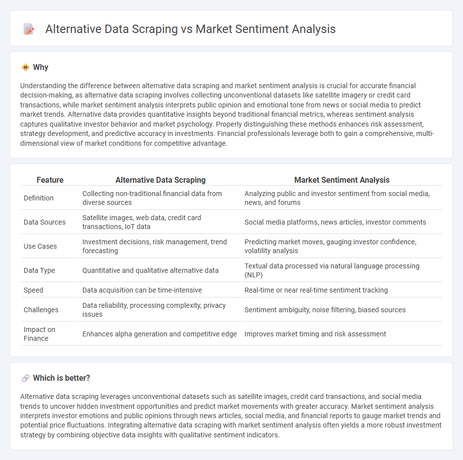 Alternative Data Scraping vs Market Sentiment Analysis in Finance