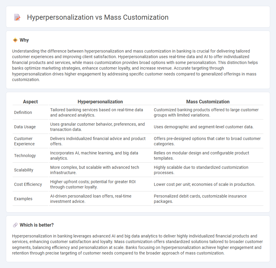 Hyperpersonalization vs Mass Customization in Banking