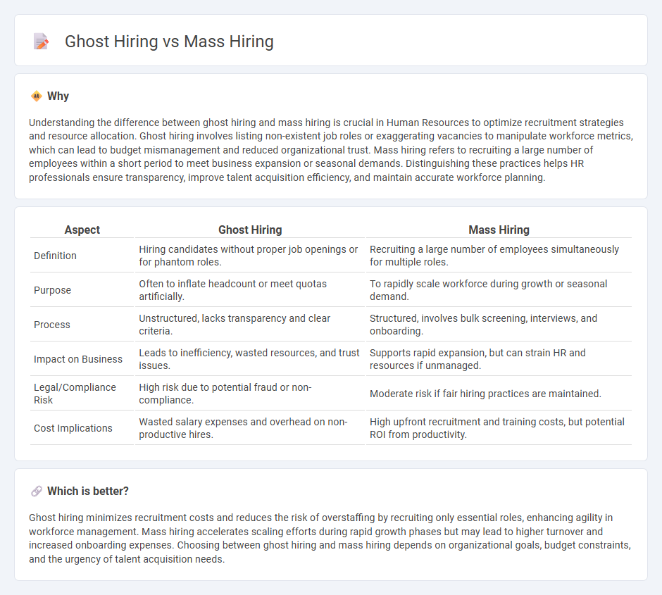 Ghost Hiring vs Mass Hiring in Human Resources
