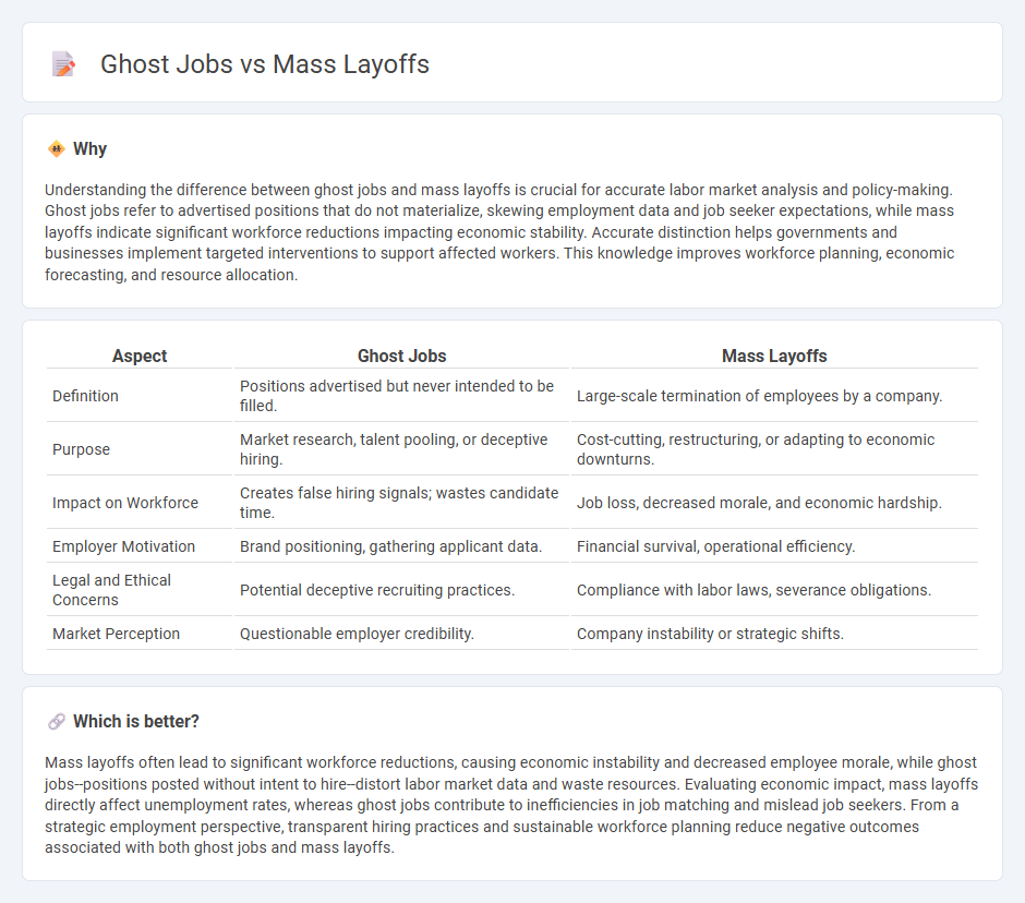Ghost Jobs vs Mass Layoffs in Employment