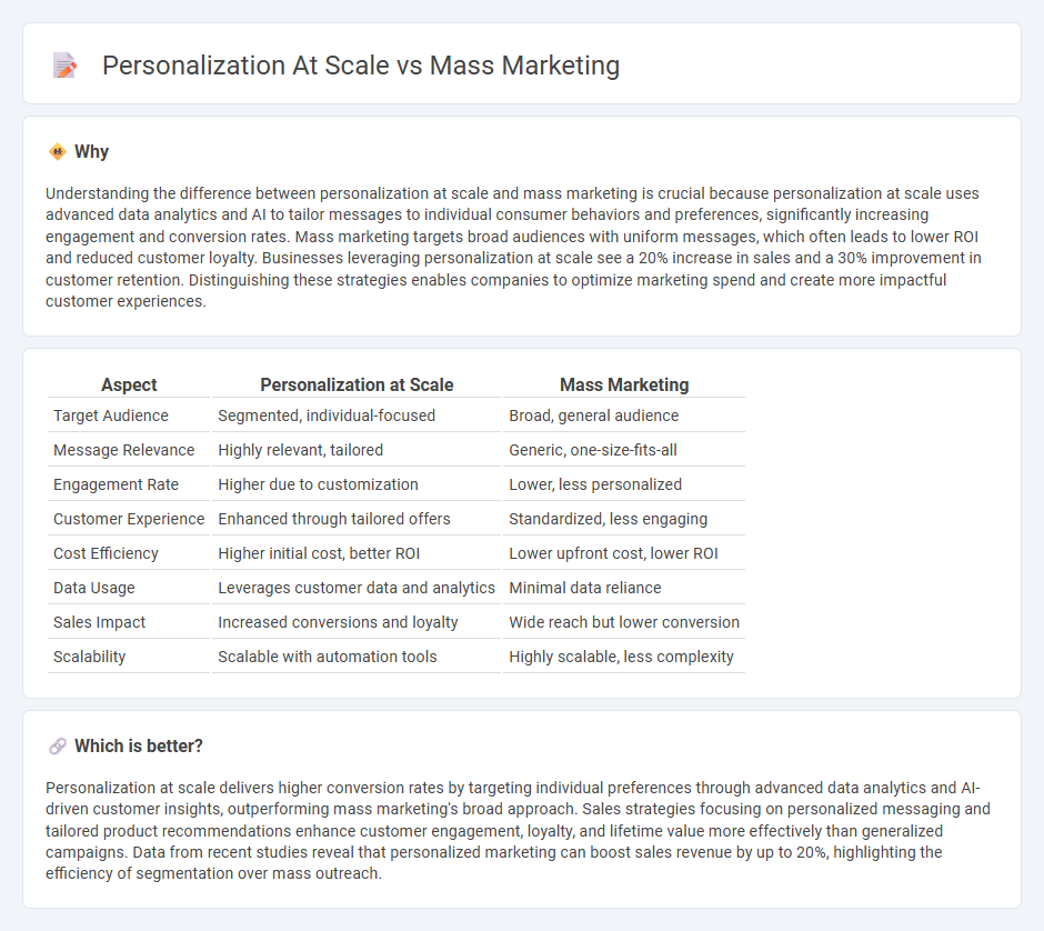 Personalization At Scale vs Mass Marketing in Sales