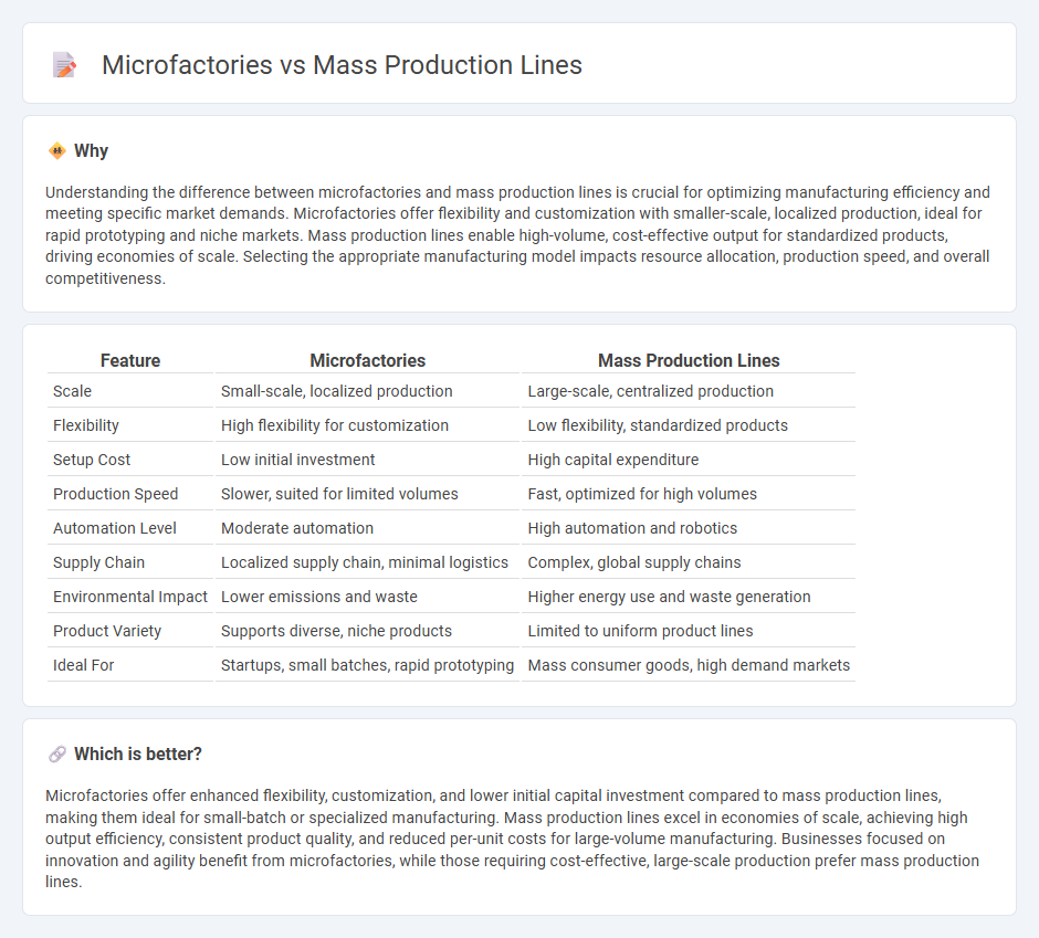 Microfactories vs Mass Production Lines in Manufacturing