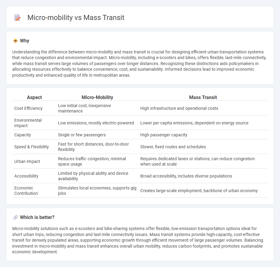 Micro-Mobility vs Mass Transit in Economy