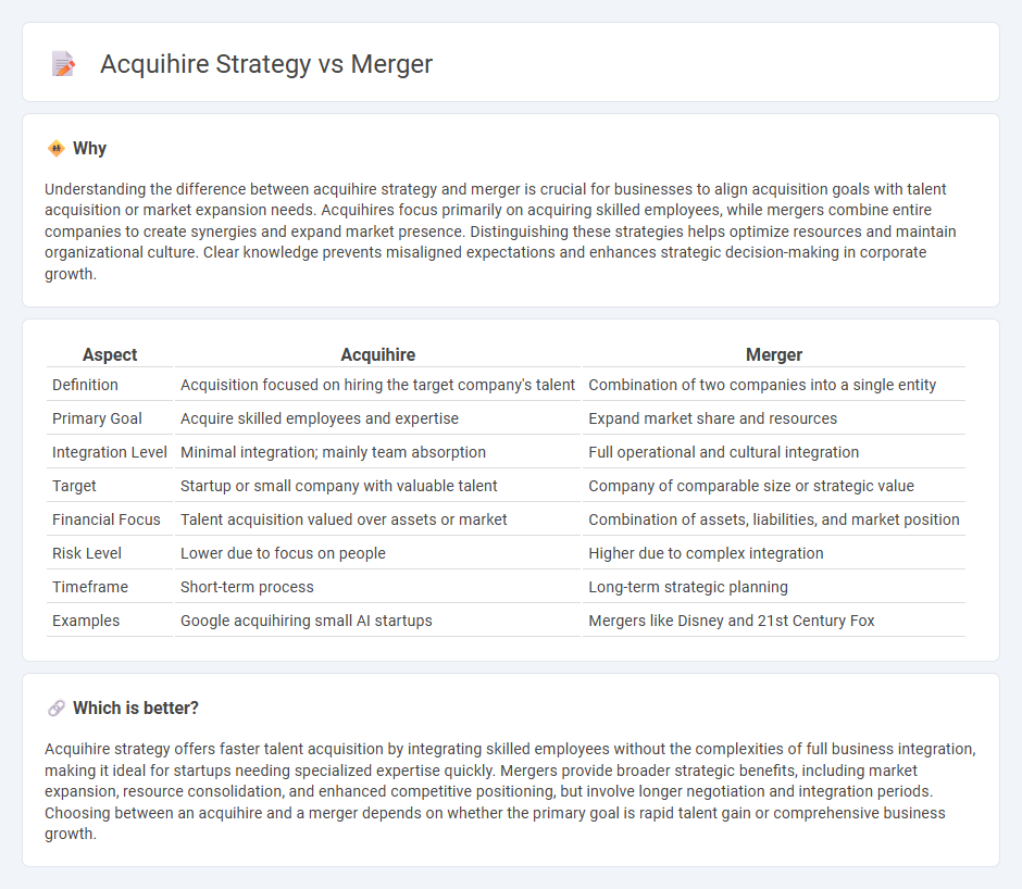 Acquihire Strategy vs Merger in Consulting