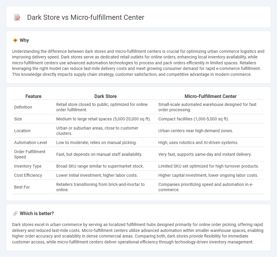 Dark Store vs Micro-Fulfillment Center in Commerce