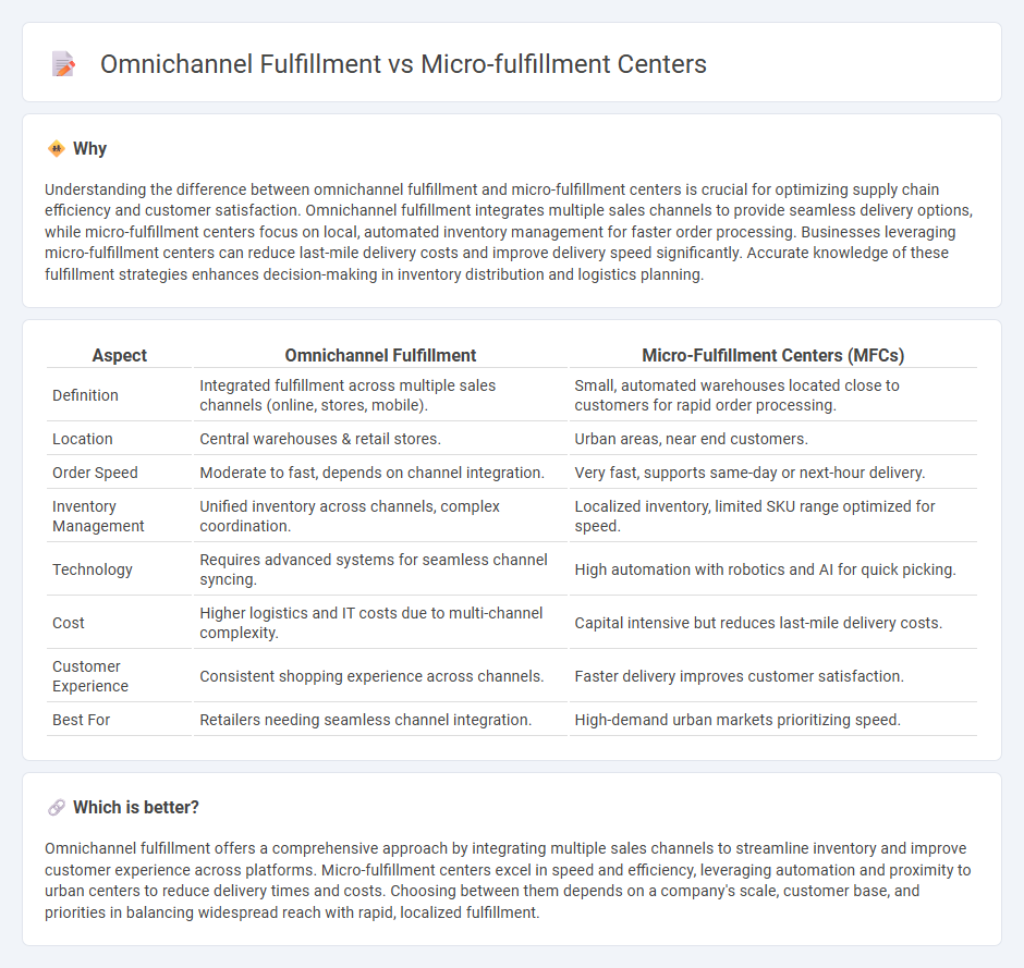 Omnichannel Fulfillment vs Micro-Fulfillment Centers in Logistics