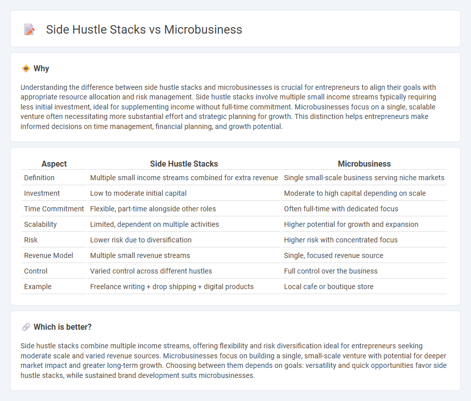 Side Hustle Stacks vs Microbusiness in Entrepreneurship
