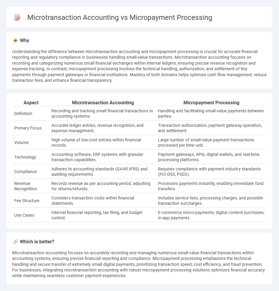 Microtransaction Accounting vs Micropayment Processing in Accounting