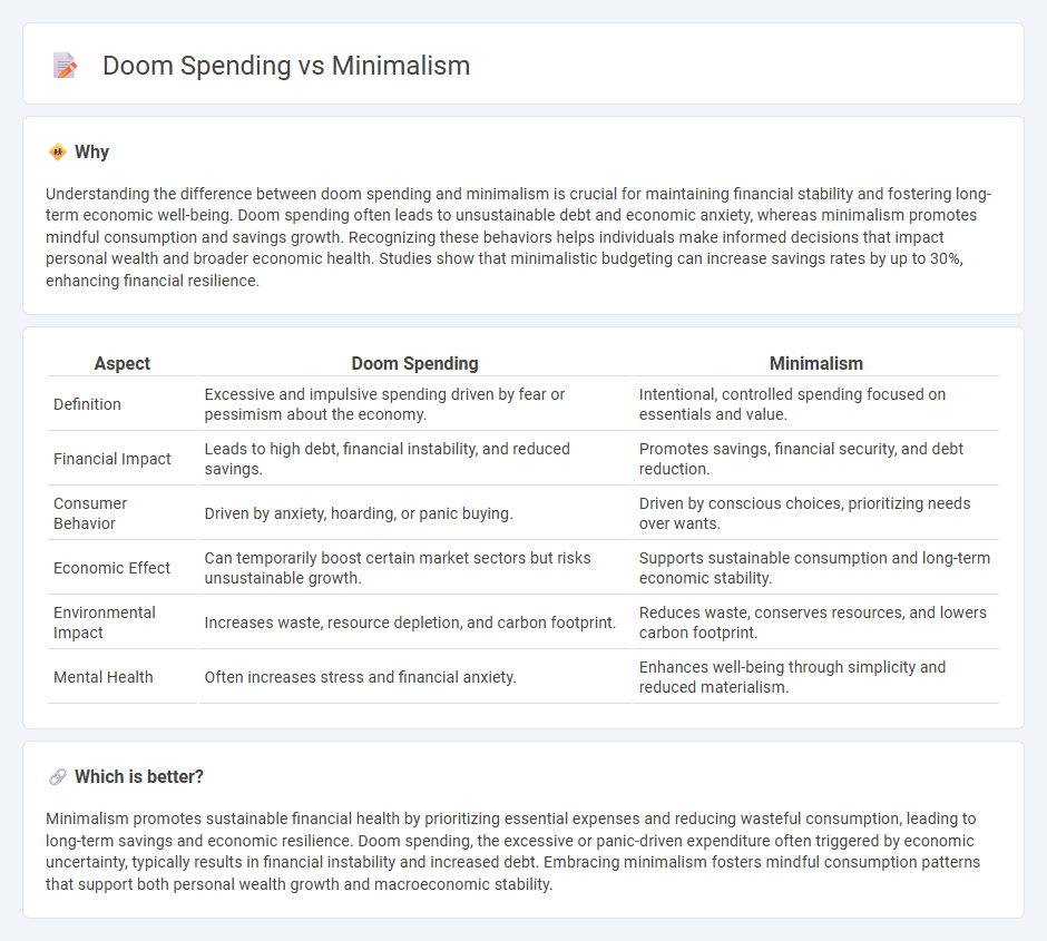 Doom Spending vs Minimalism in Economy