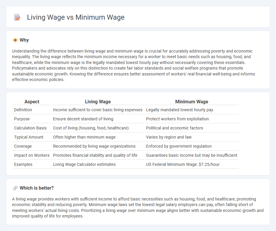 Living Wage vs Minimum Wage in Economy