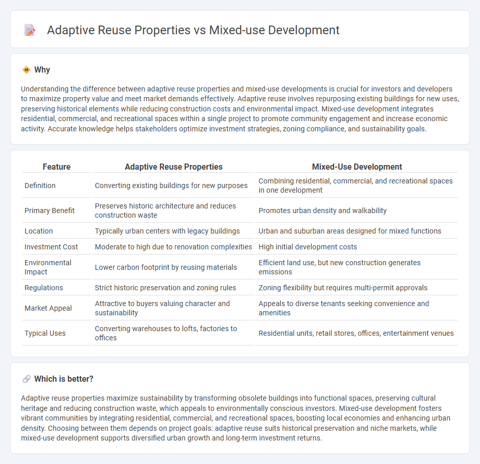 Adaptive Reuse Properties vs Mixed-Use Development in Real Estate