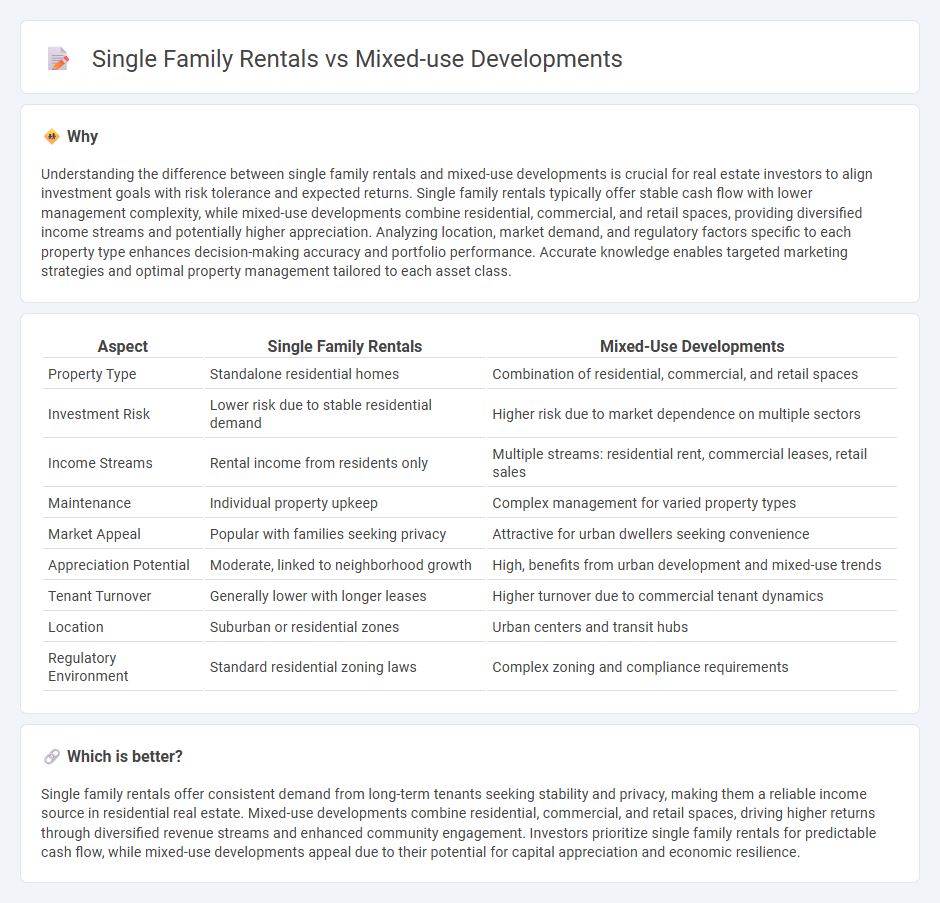 Single Family Rentals vs Mixed-Use Developments in Real Estate