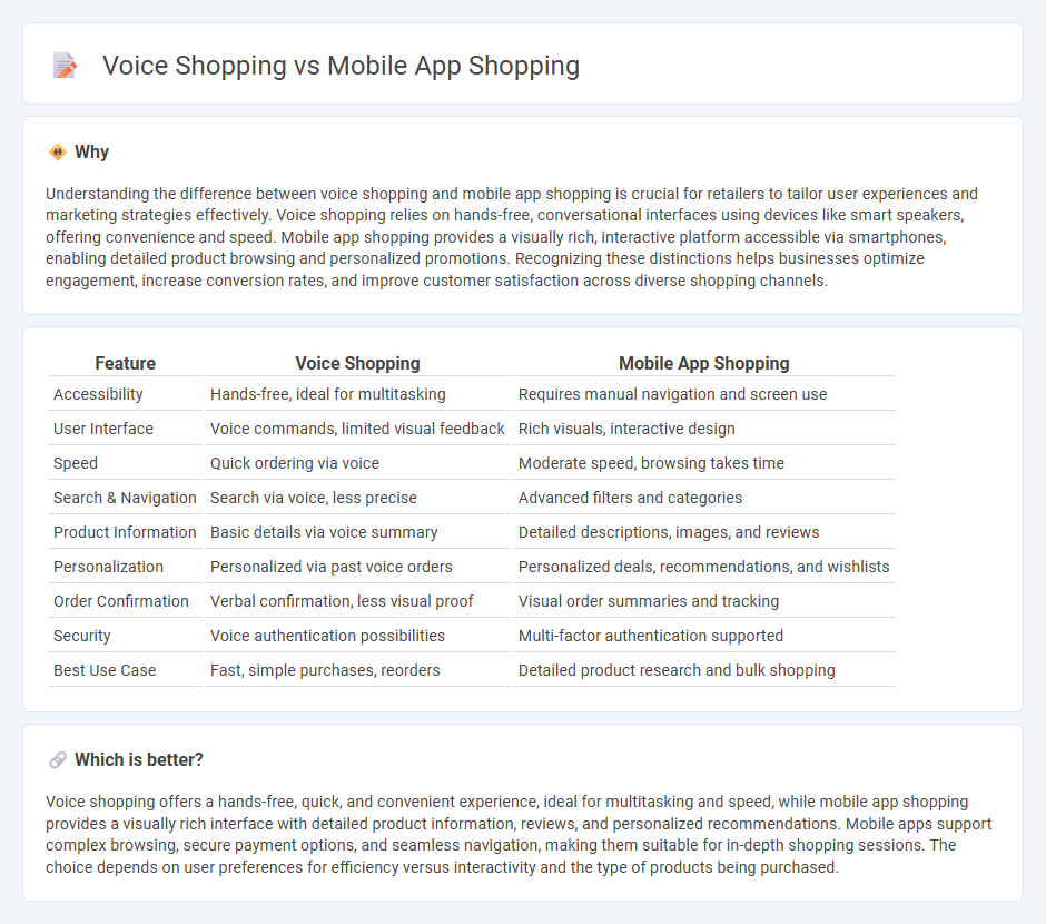 Voice Shopping vs Mobile App Shopping in Retail