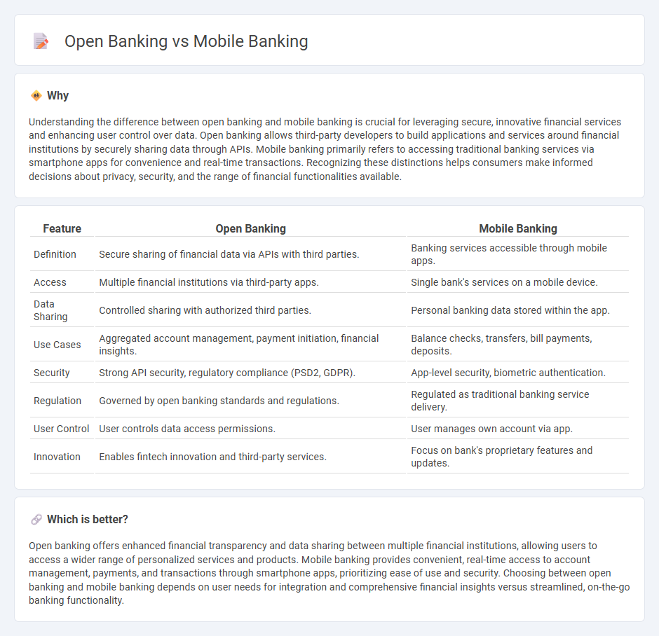 Open Banking vs Mobile Banking in Banking
