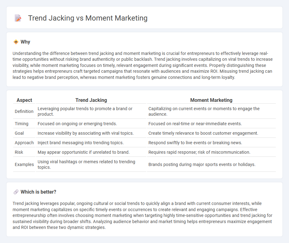 Trend Jacking vs Moment Marketing in Entrepreneurship