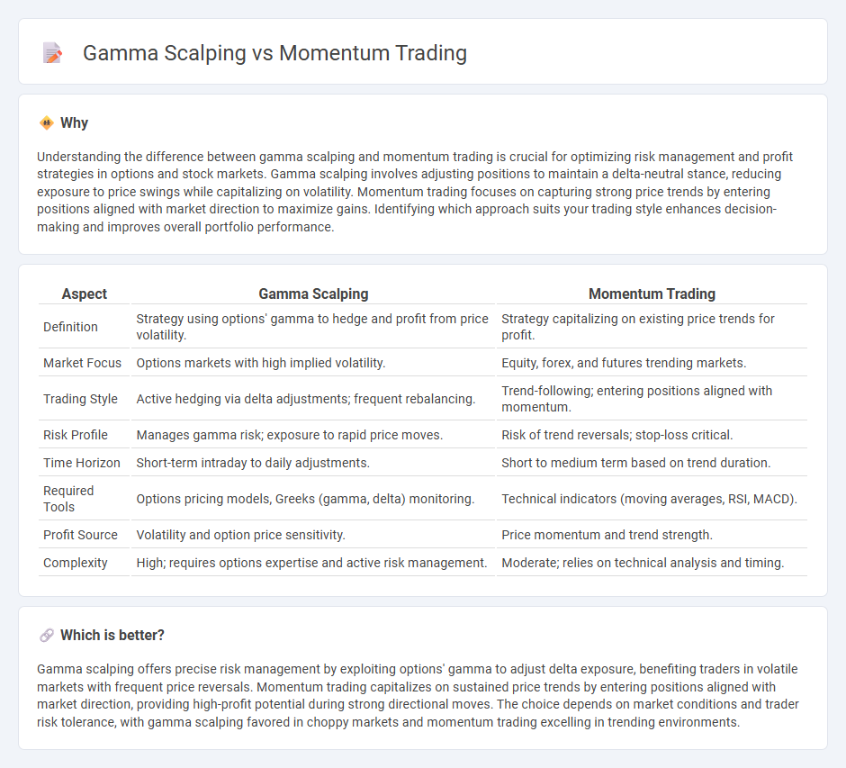 Gamma Scalping vs Momentum Trading in Trading