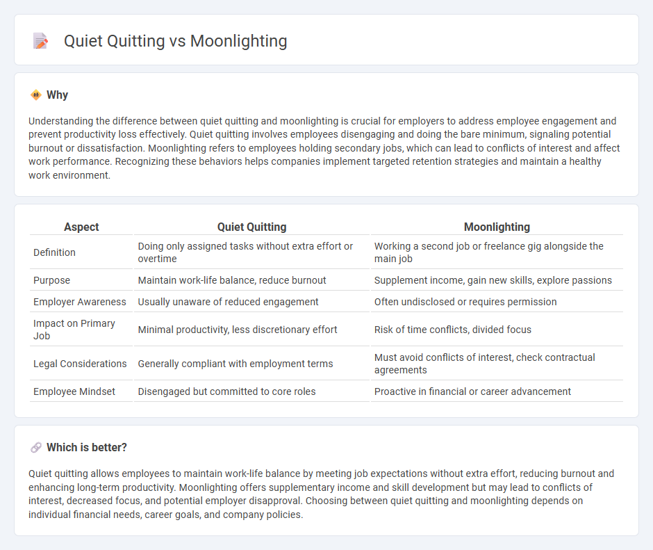 Quiet Quitting vs Moonlighting in Employment