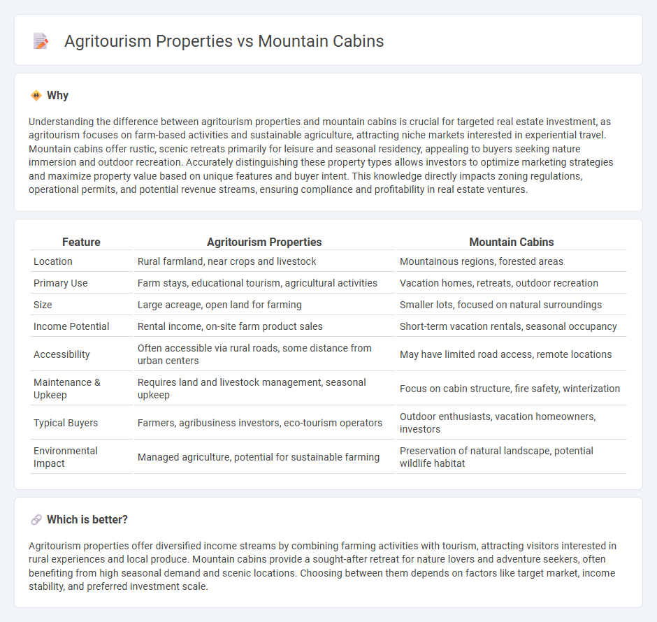 Agritourism Properties vs Mountain Cabins in Real Estate