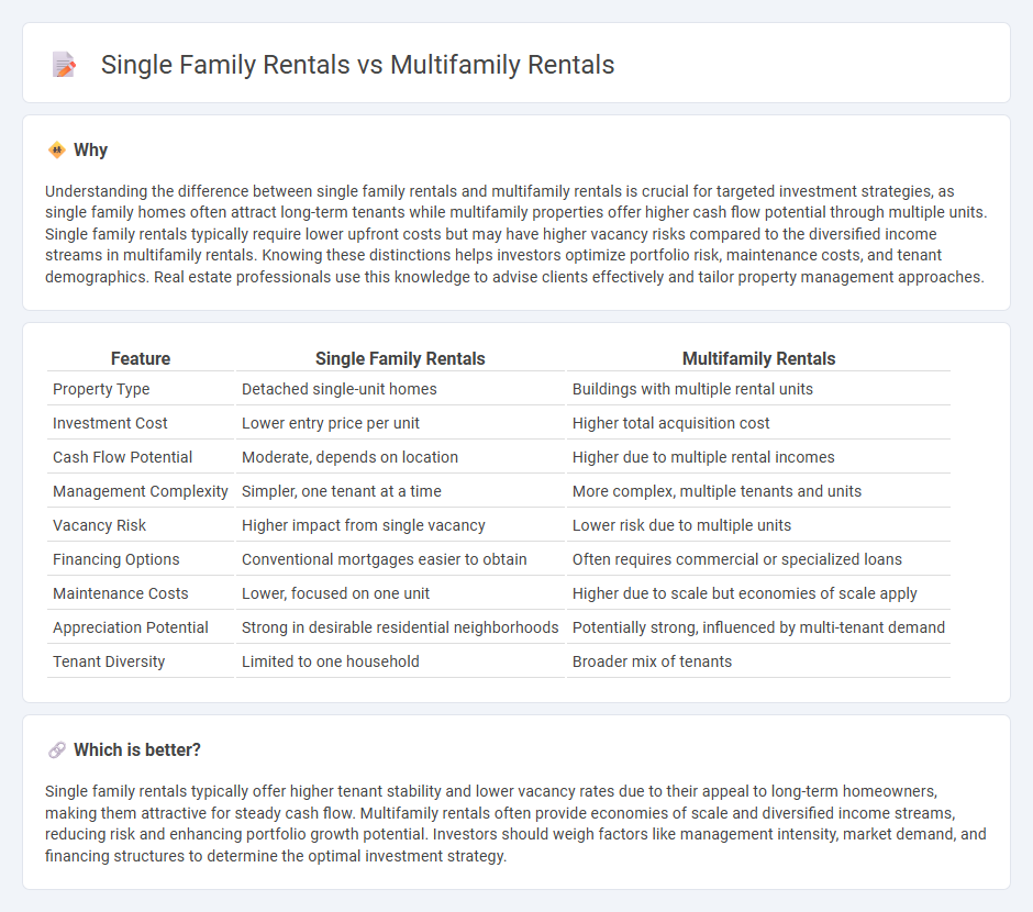 Single Family Rentals vs Multifamily Rentals in Real Estate