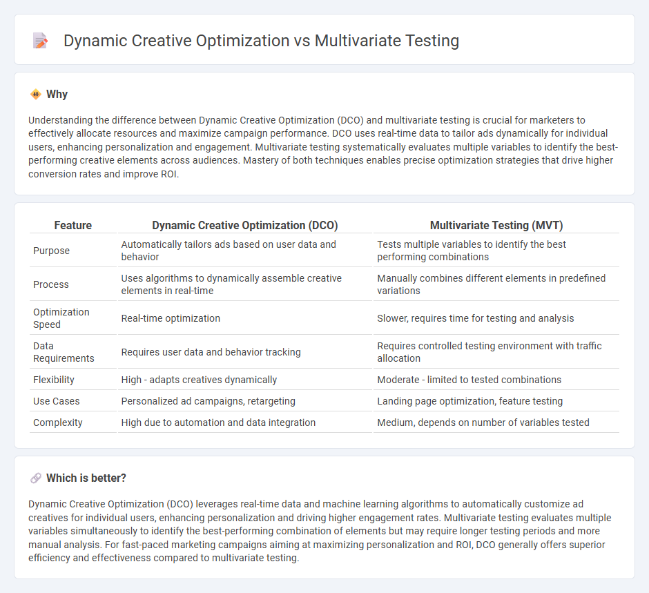 Dynamic Creative Optimization vs Multivariate Testing in Marketing