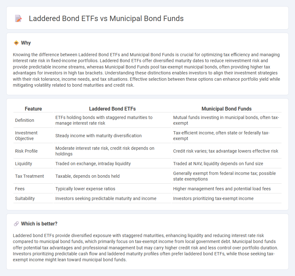Laddered Bond Etfs vs Municipal Bond Funds in Finance