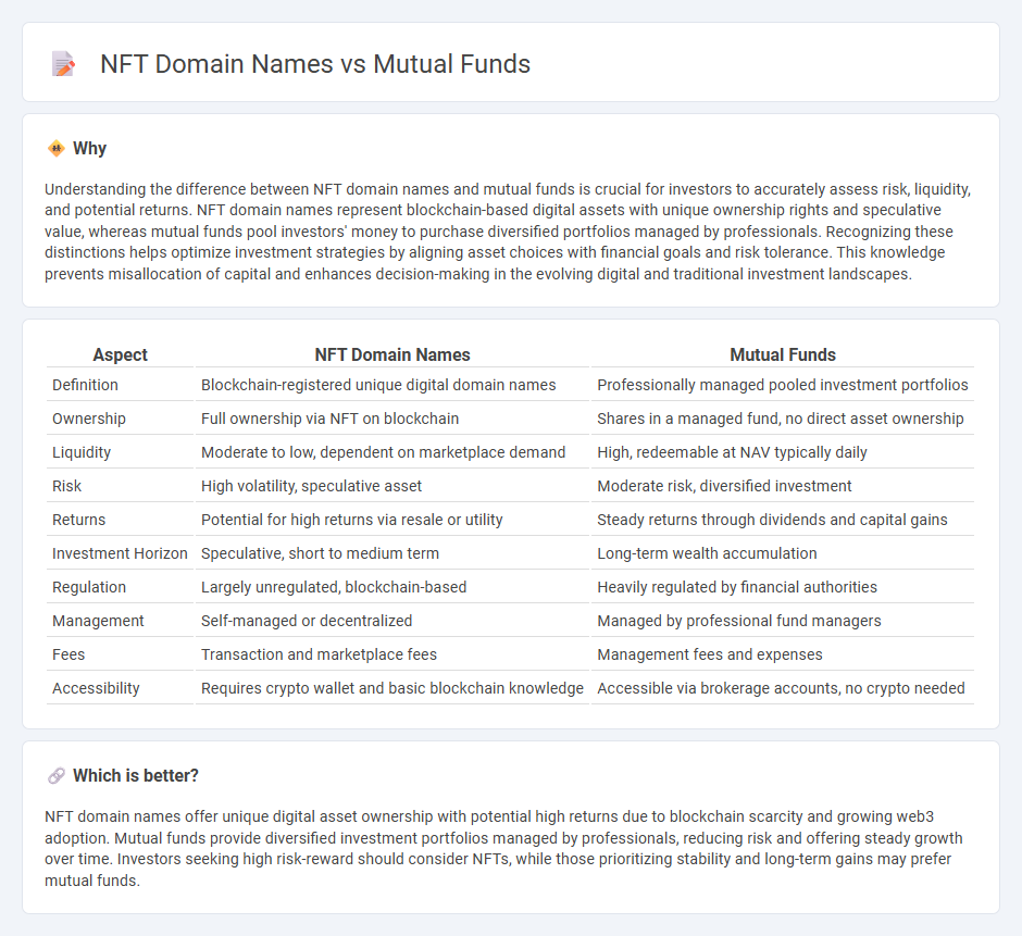 Nft Domain Names vs Mutual Funds in Investment