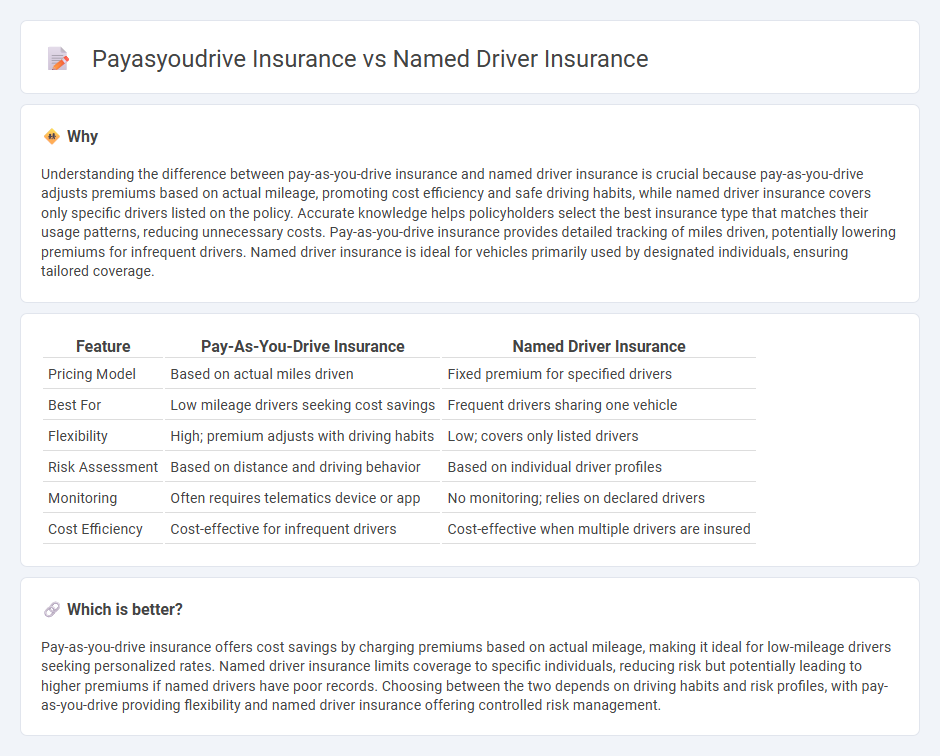 Payasyoudrive Insurance vs Named Driver Insurance in Insurance