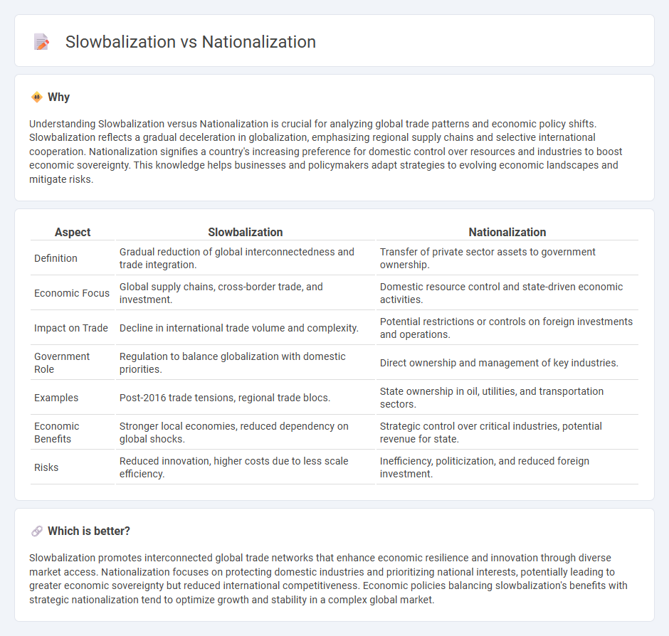 Slowbalization vs Nationalization in Economy